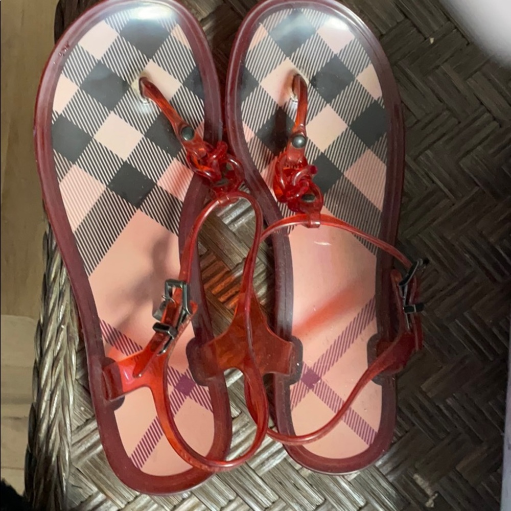 Burberry rubber sandals